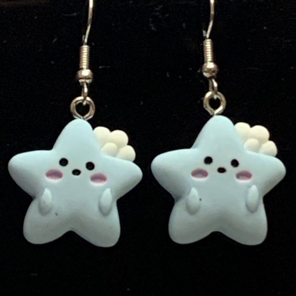 Star Earring, Nature Earring, Star Jewelry, Baby Announcement, Gender Reveal
